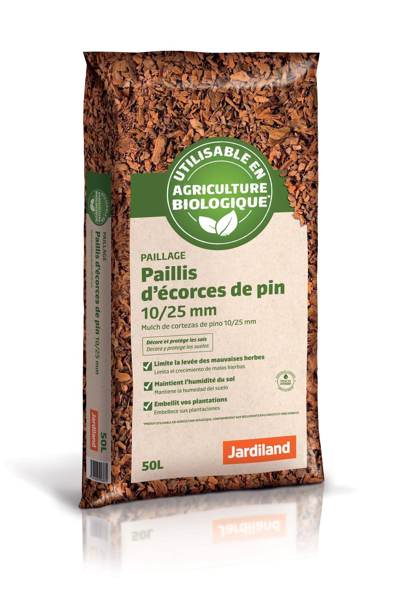 Jardiland - Paillis écorce de pin 10/25mm 50L