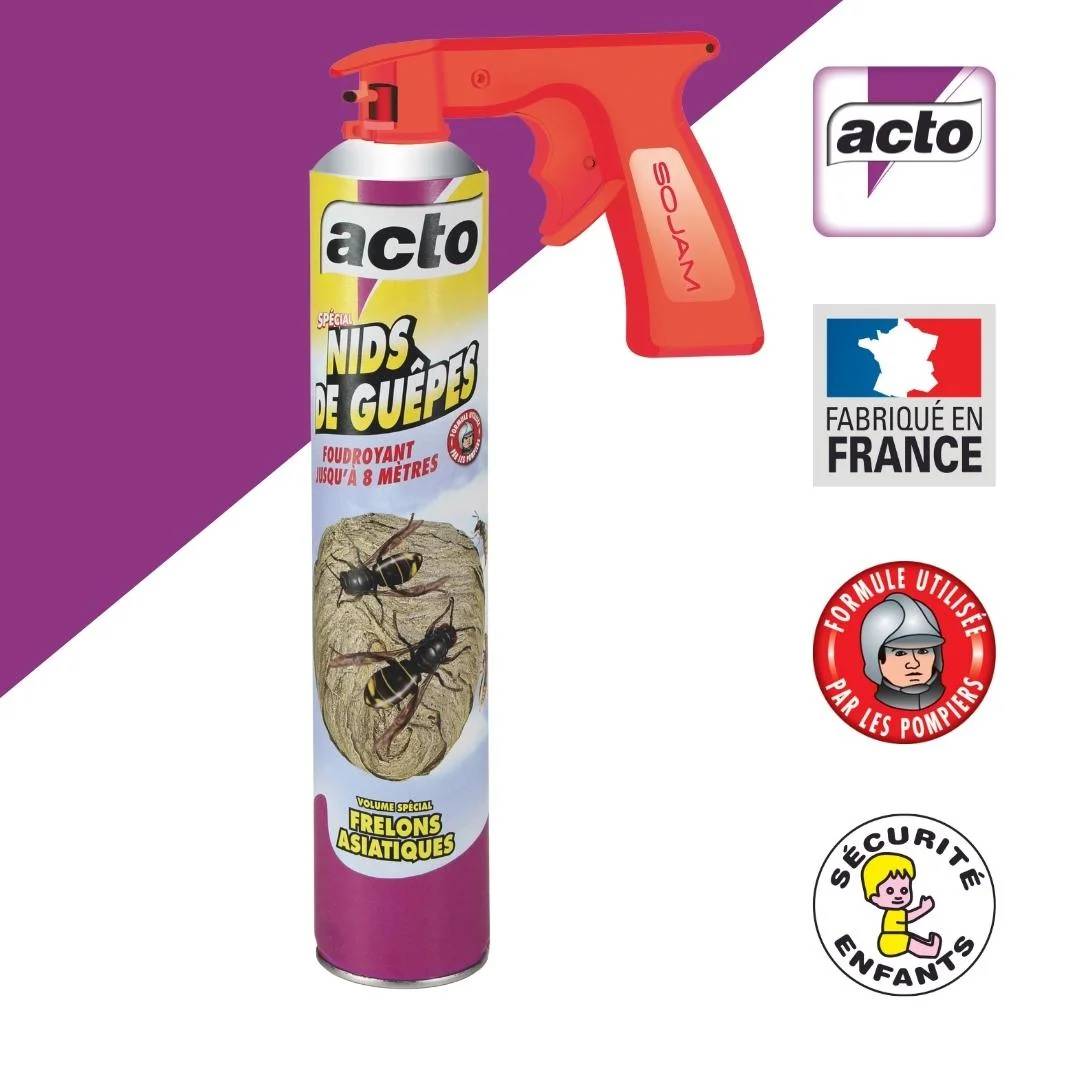 Acto - Aérosol Ultra Foudroyant Nids Guêpes Frelons - ACTO - Imagen 9