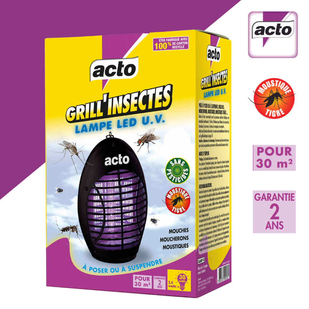 Acto - Lampe LED UV - GRILL’INSECTES