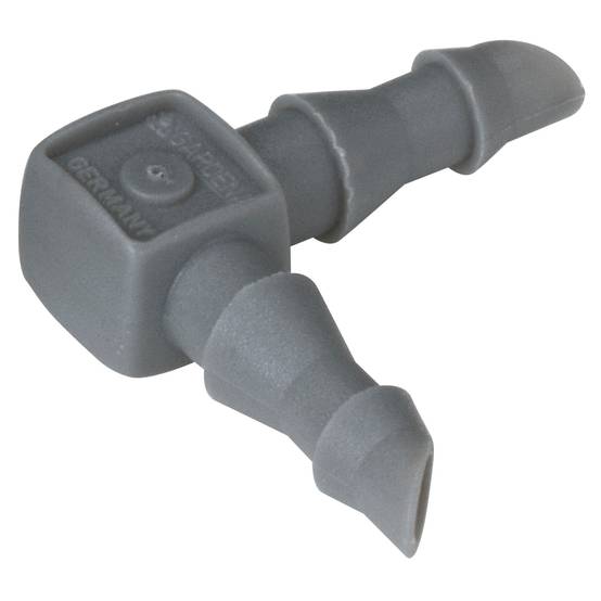 Jonction en L plastique gris anthracite 4,6 mm lot de 10 GARDENA - Image 1