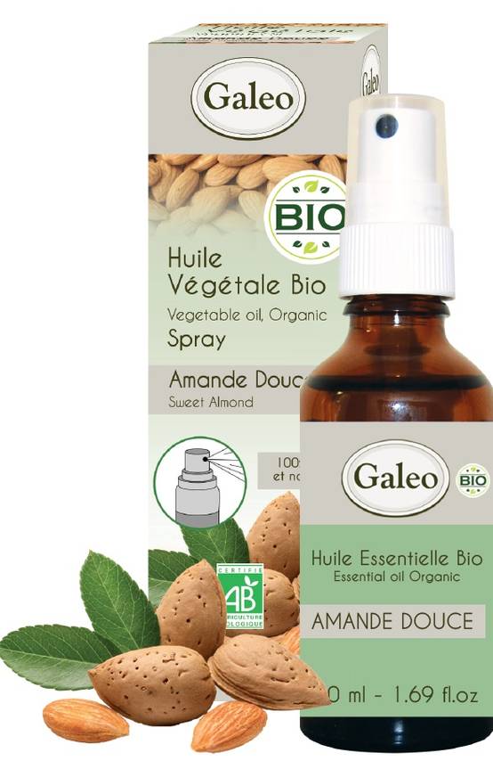 Galeo - Huile végétale BIO Amande douce 50 ml
