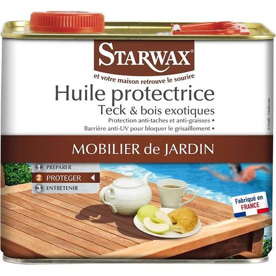 Starwax - Huile Protectrice Teck et Bois Exotiques - STARWAX - Image 1