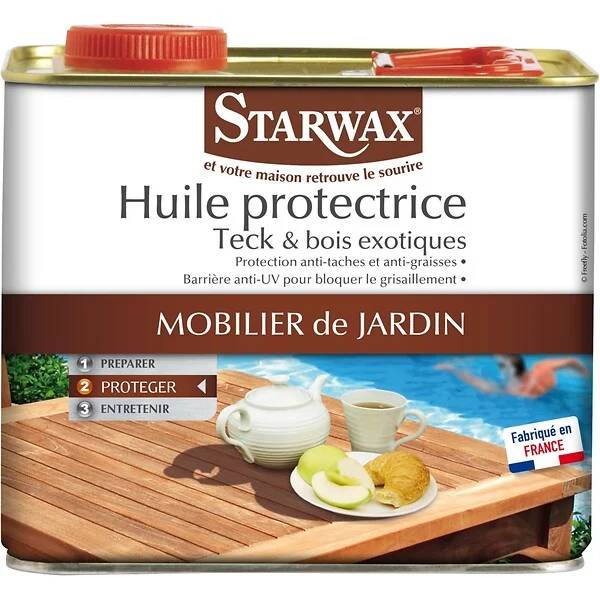 Starwax - Huile Protectrice Teck et Bois Exotiques - STARWAX - Imagen 1