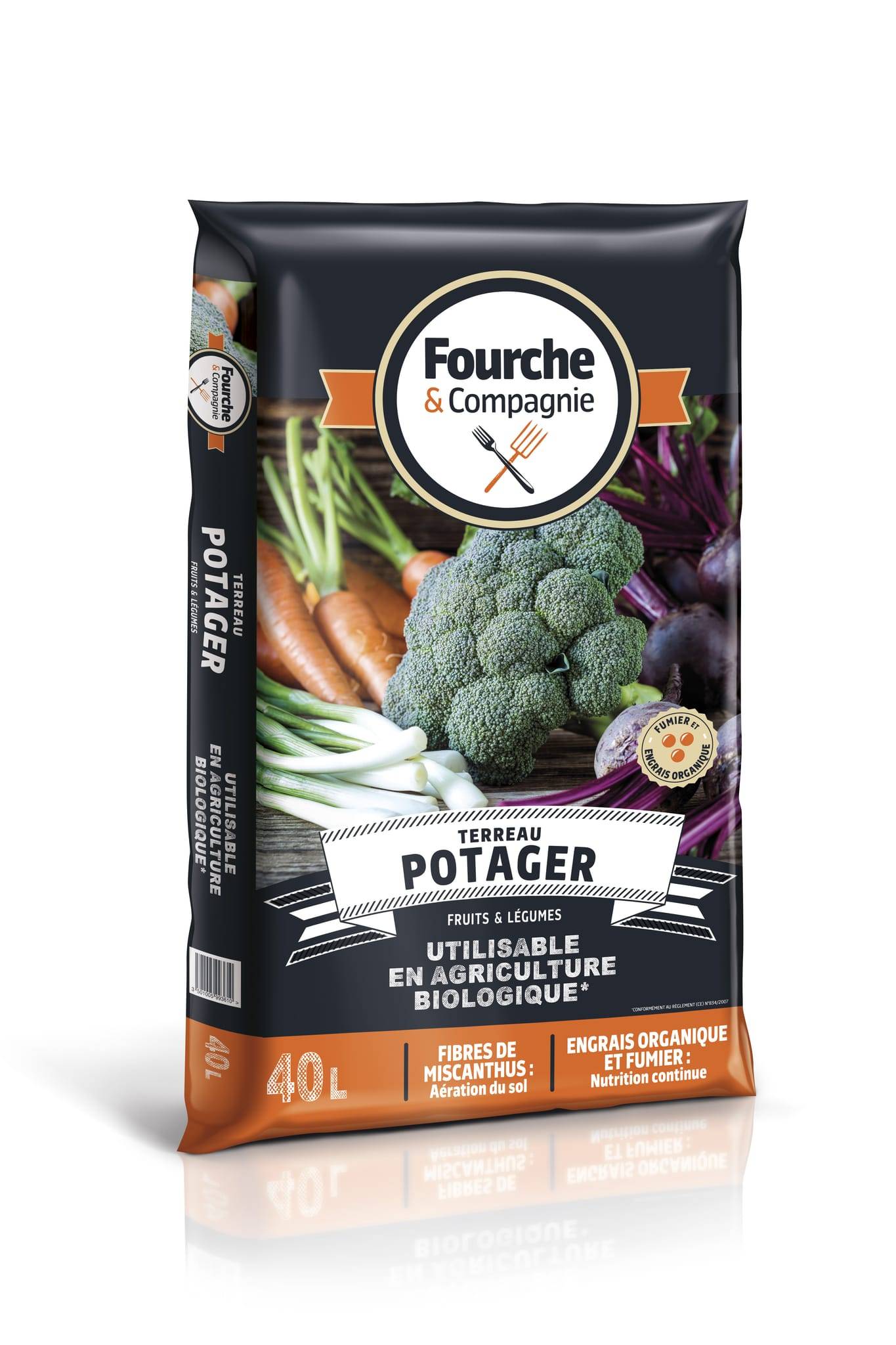 Fourche & Compagnie - Fourche & Compagnie - Terreau premium potager 40 L