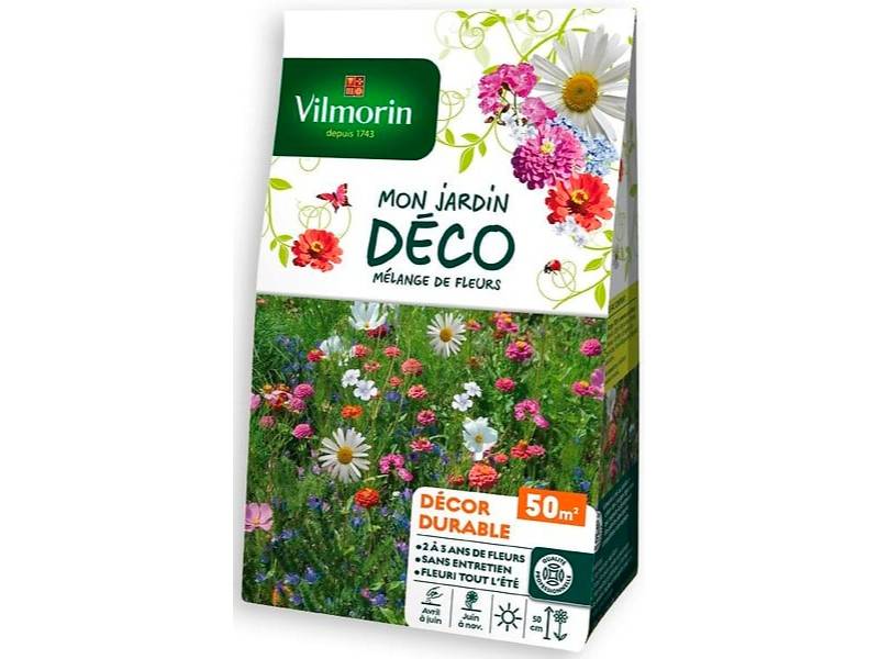 Mélange de fleurs Sachet graines Durable 50m2 - VILMORIN - Image 1