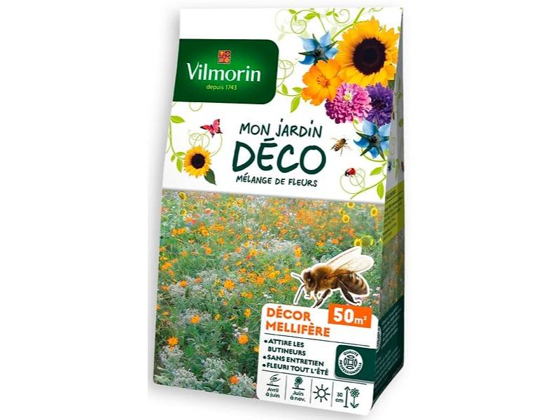 Sachet graines Mélange de fleurs mellifères 50m2 - VILMORIN - Image 2