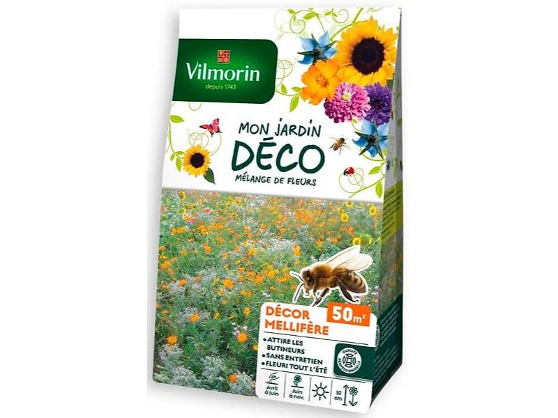 Sachet graines Mélange de fleurs mellifères 50m2 - VILMORIN - Image 3