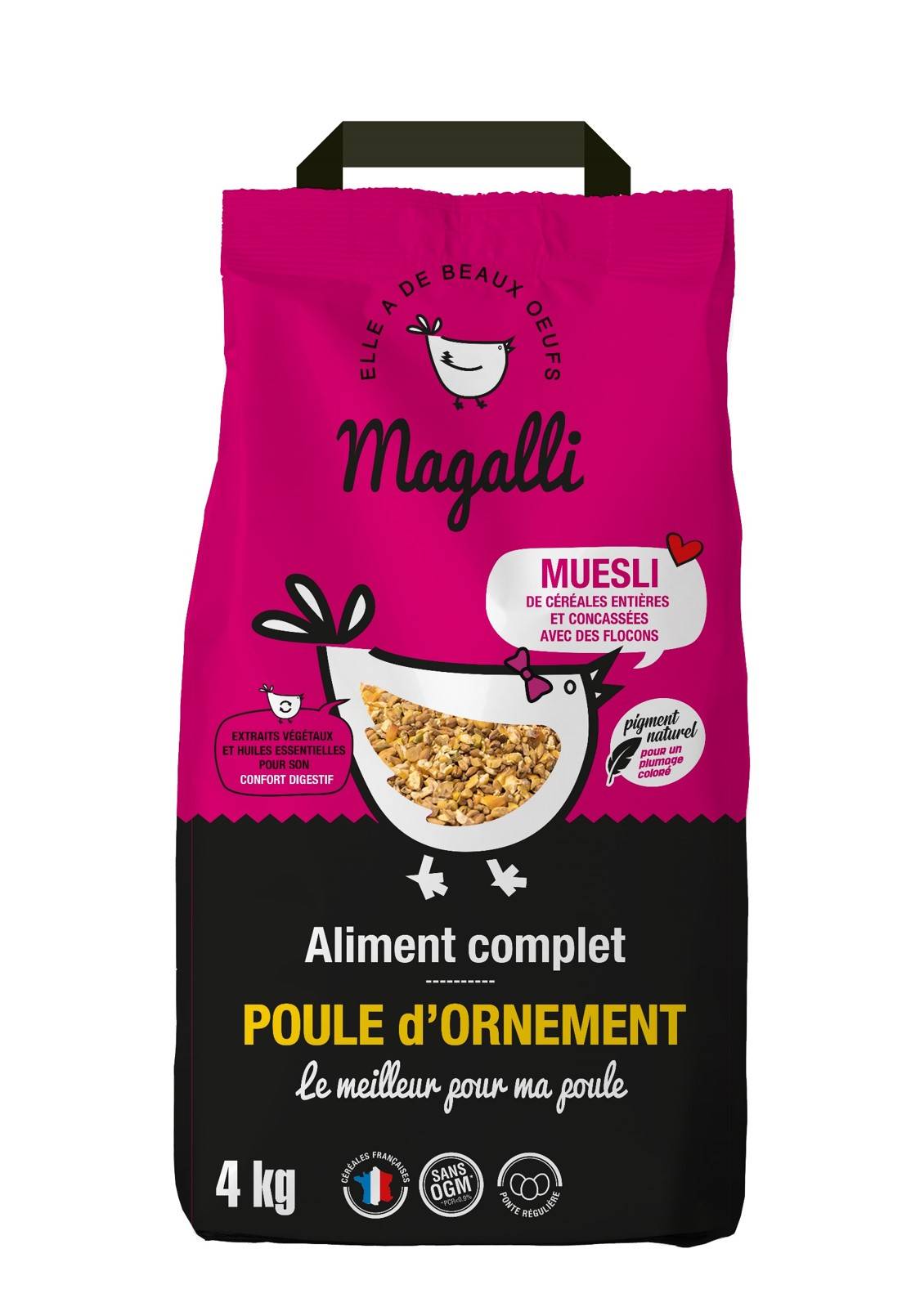 Magalli - Magalli - Aliment complet pour poule d'ornement - 4 kg - Image 1