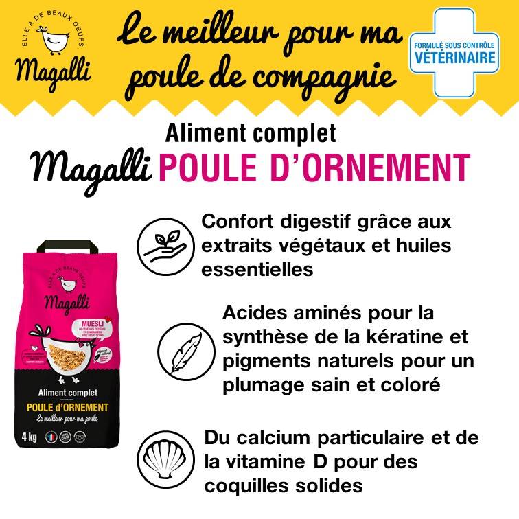 Magalli - Magalli - Aliment complet pour poule d'ornement - 4 kg - Image 3