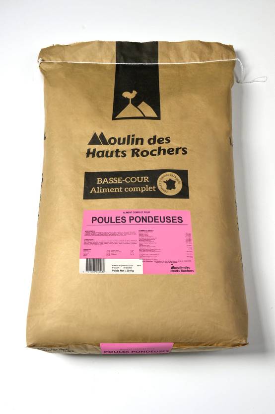 Moulin des Hauts Rochers - Moulin des Hauts Rochers - Aliment complet poules pondeuses 20kg
