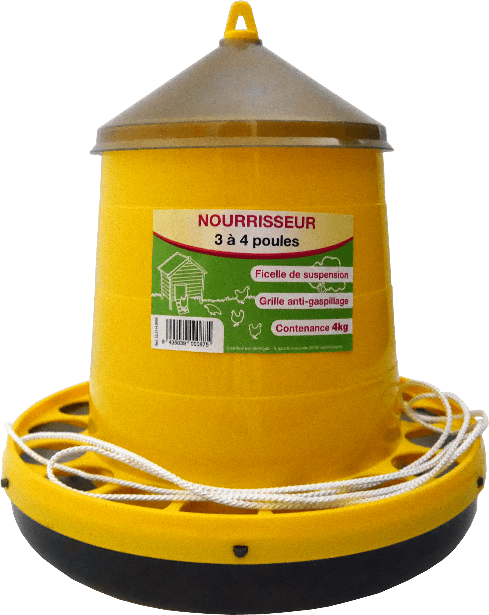 Nourrisseur trémie 4 Kg - L.30 x l.30 x H.31 cm