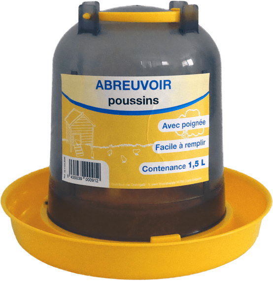 Abreuvoir baïonnette 1,5l - L.20 x l.17 x H.17 cm