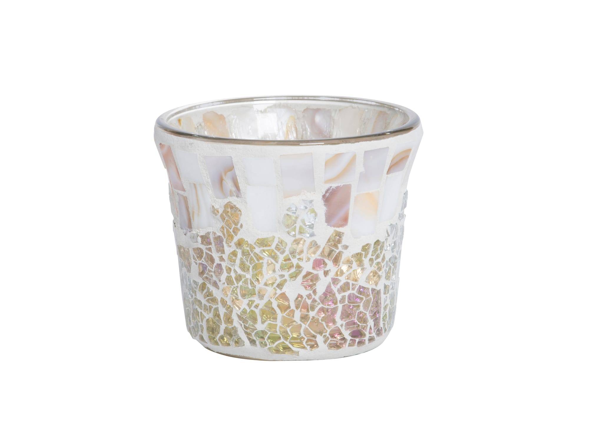 Yankee Candle - Photophore pour bougies votive gold and pearl crackle