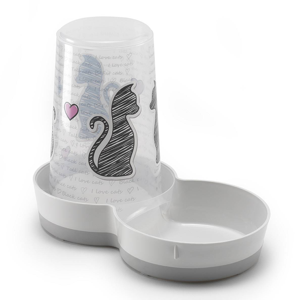 Distributeur de croquettes et eau Cat's in love 1.5l