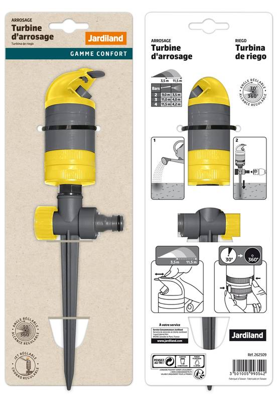 Turbine de surface sur pic - L.12,5 x l.5 x H.36,5 cm - Image 2