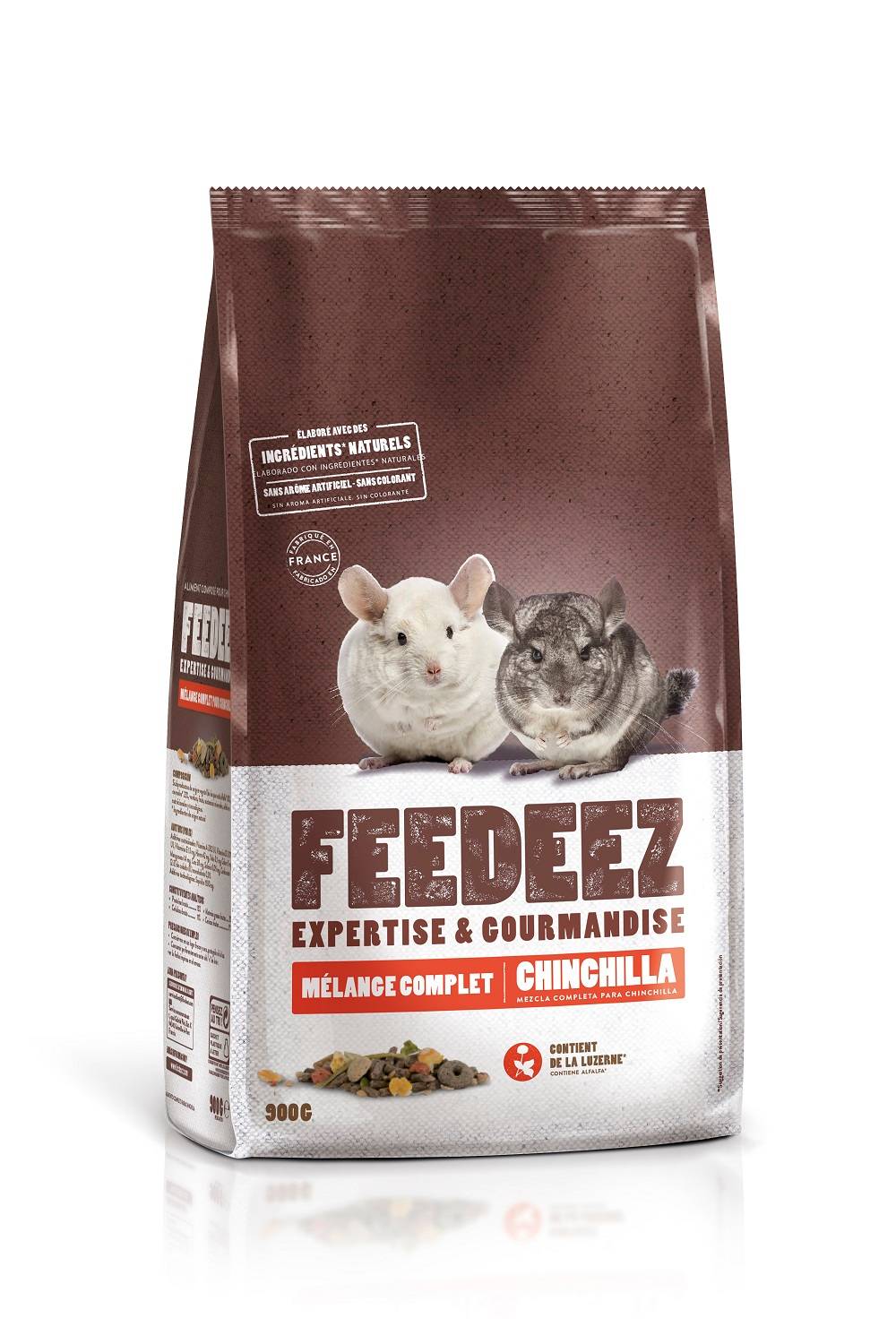Feedeez - Feedeez - Aliment complet pour Chinchilla - 900gr