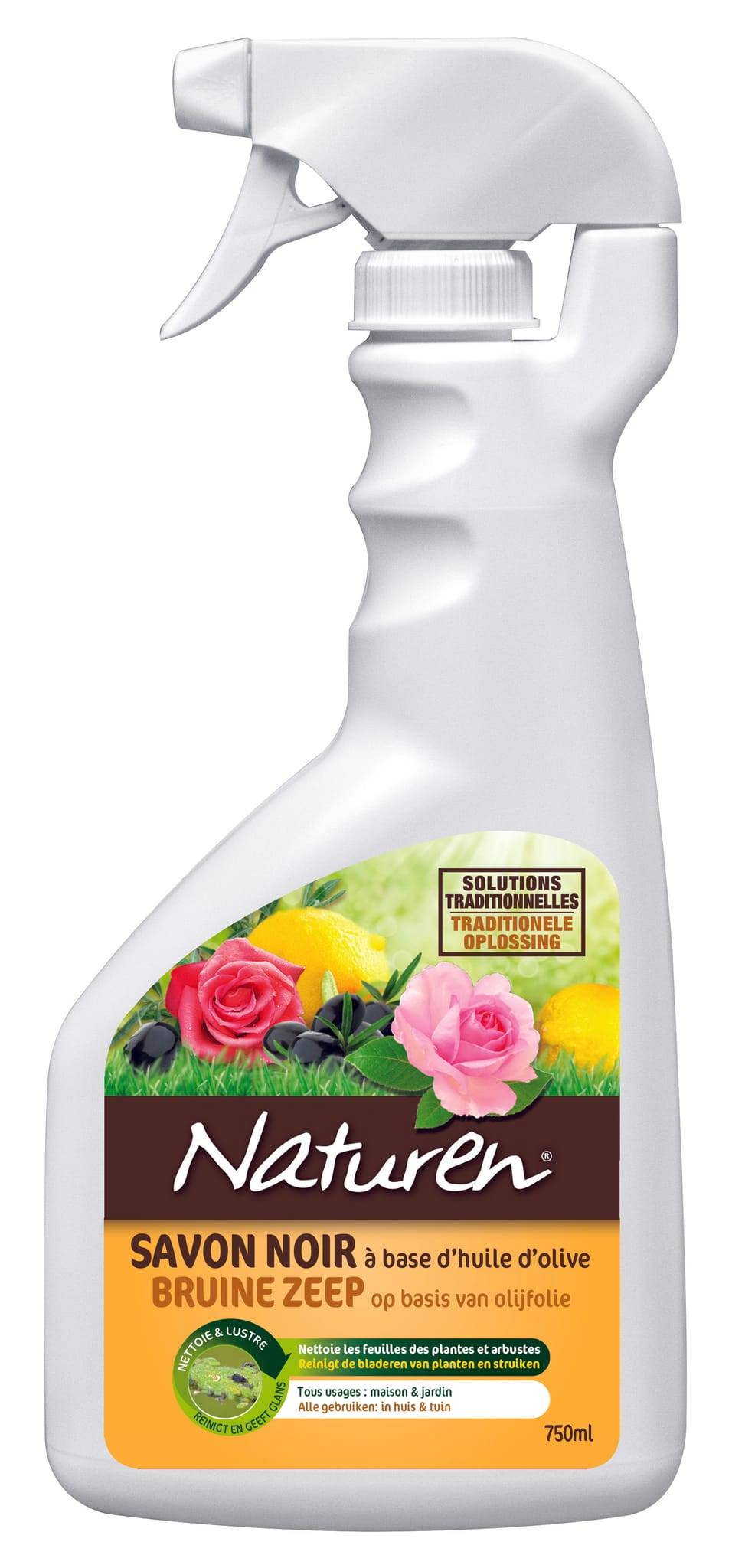Jabón negro a base de aceite de oliva listo para usar 750 ml