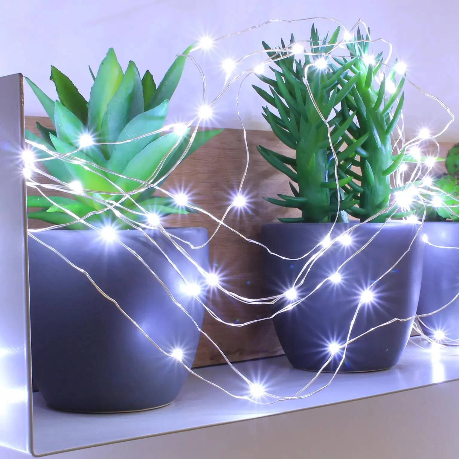 Blachere Illumination - Guirlande avec 150 micro LEDS Blanc Pur - L.7,5 m - BLACHERE ILLUMINATION - Image 7