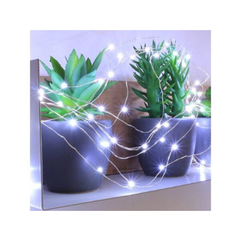 Blachere Illumination - Guirlande avec 150 micro LEDS Blanc Pur - L.7,5 m - BLACHERE ILLUMINATION - Image 2