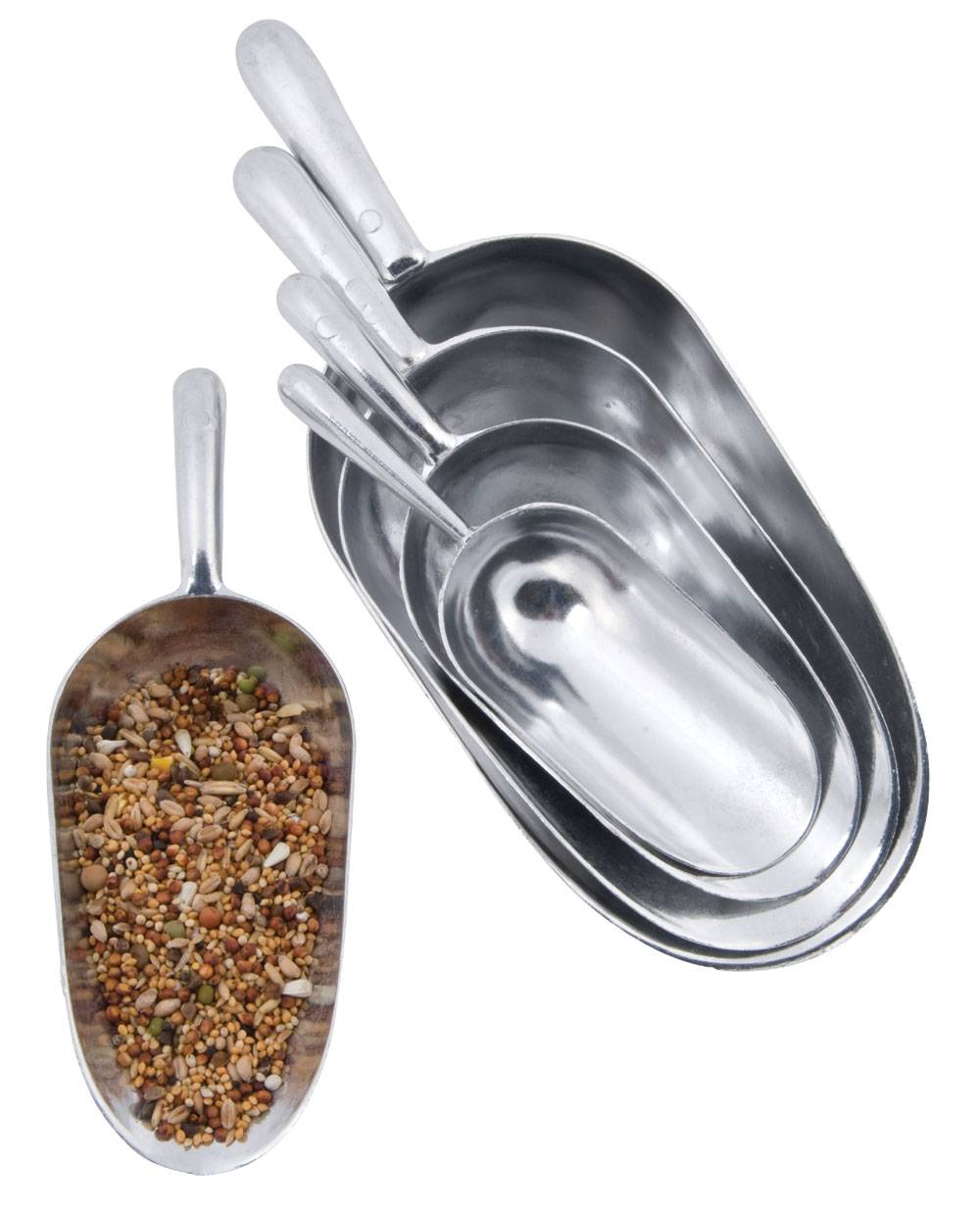 Pelle à grain aluminium 600ml - L.30 x l.11 x H.11 cm