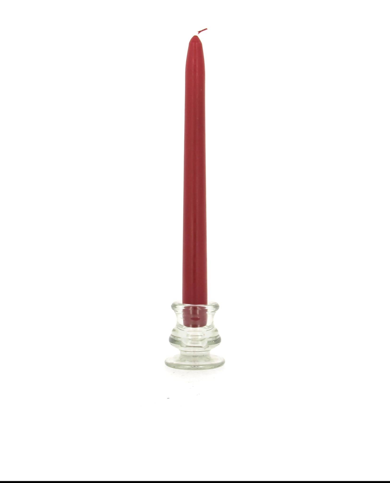 Bougies la Française - Flambeau métallisé 24cmxD24mm - Rouge