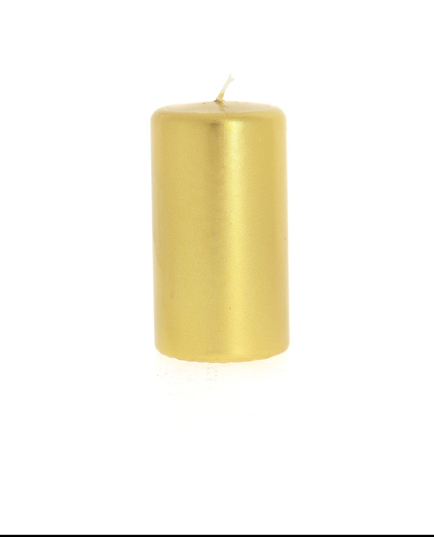 Bougies la Française - Bougie cylindrique métal D60xH110cm - Or