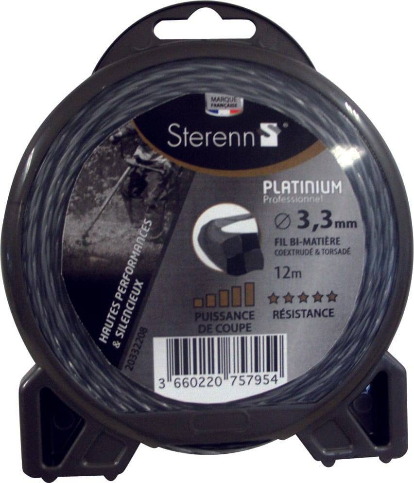 Fil Nylon Platinium 3,3 mm 12M Dévidoir
