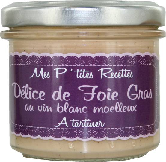Mes petites recettes - Délice De Foie Gras Au Vin Blanc Moelleux 100G