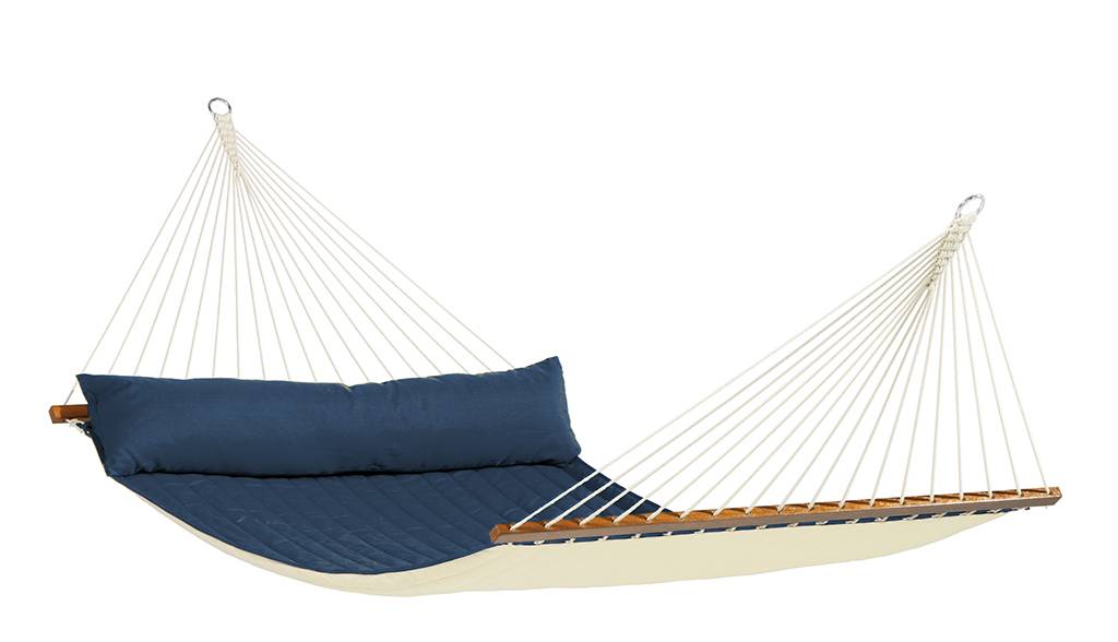 La Siesta - La Siesta - Hamac à barres kingsize rembourré Alabama Navy Blue - Image 1