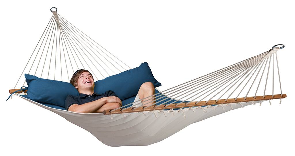 La Siesta - La Siesta - Hamac à barres kingsize rembourré Alabama Navy Blue - Image 3