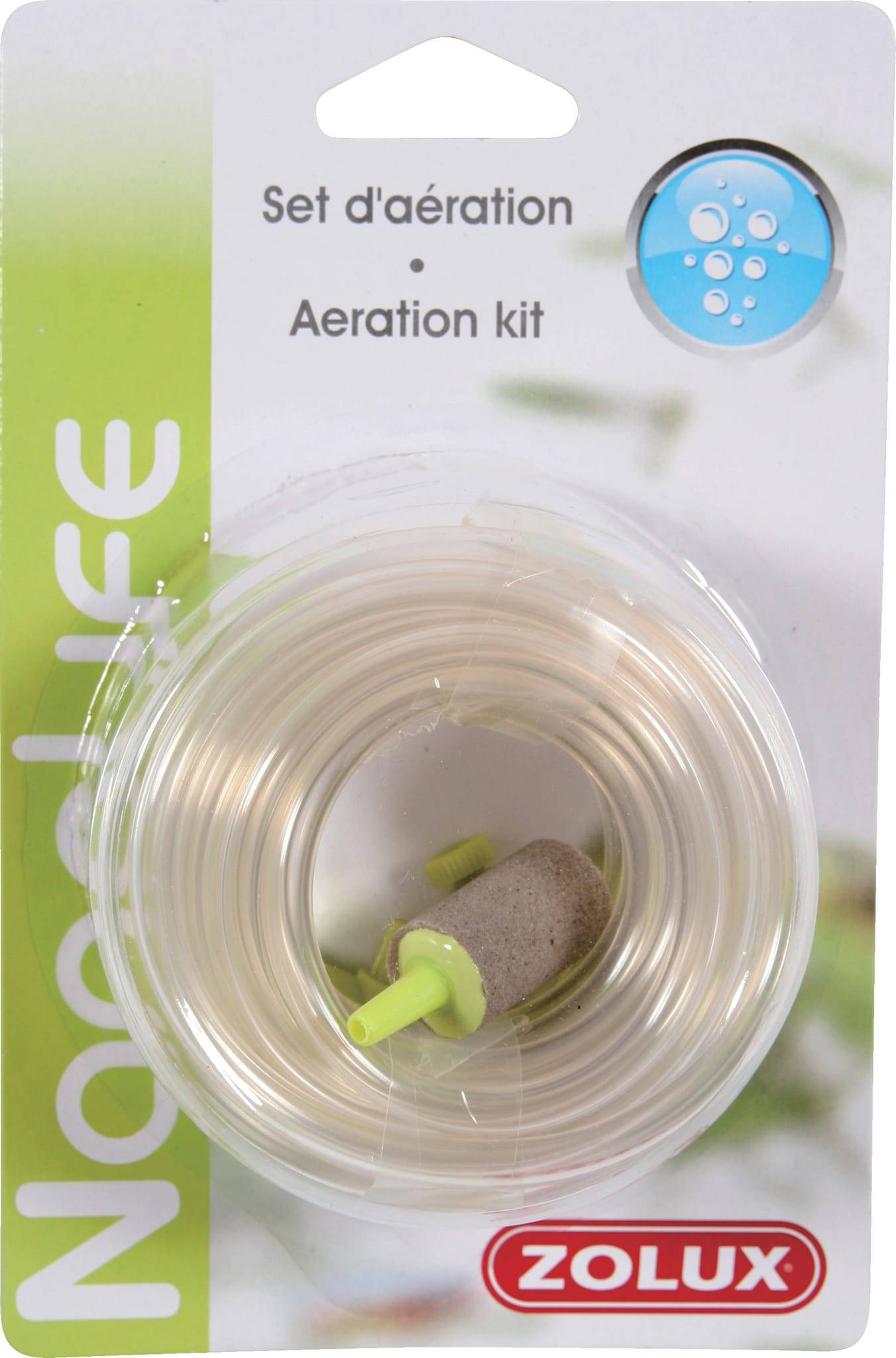 Zolux - Set de aireación Tubo Aire Cristal 2,5m Grifos Difusor Conector – ZOLUX