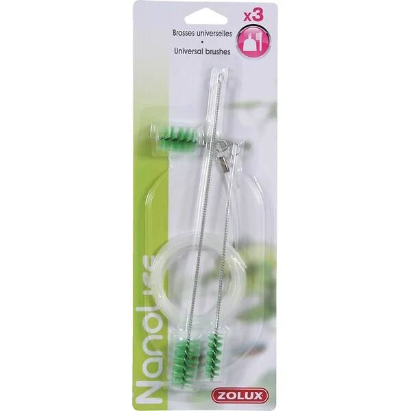 Zolux - Set de 3 cepillos de limpieza metal y flexible - ZOLUX - Imagen 2