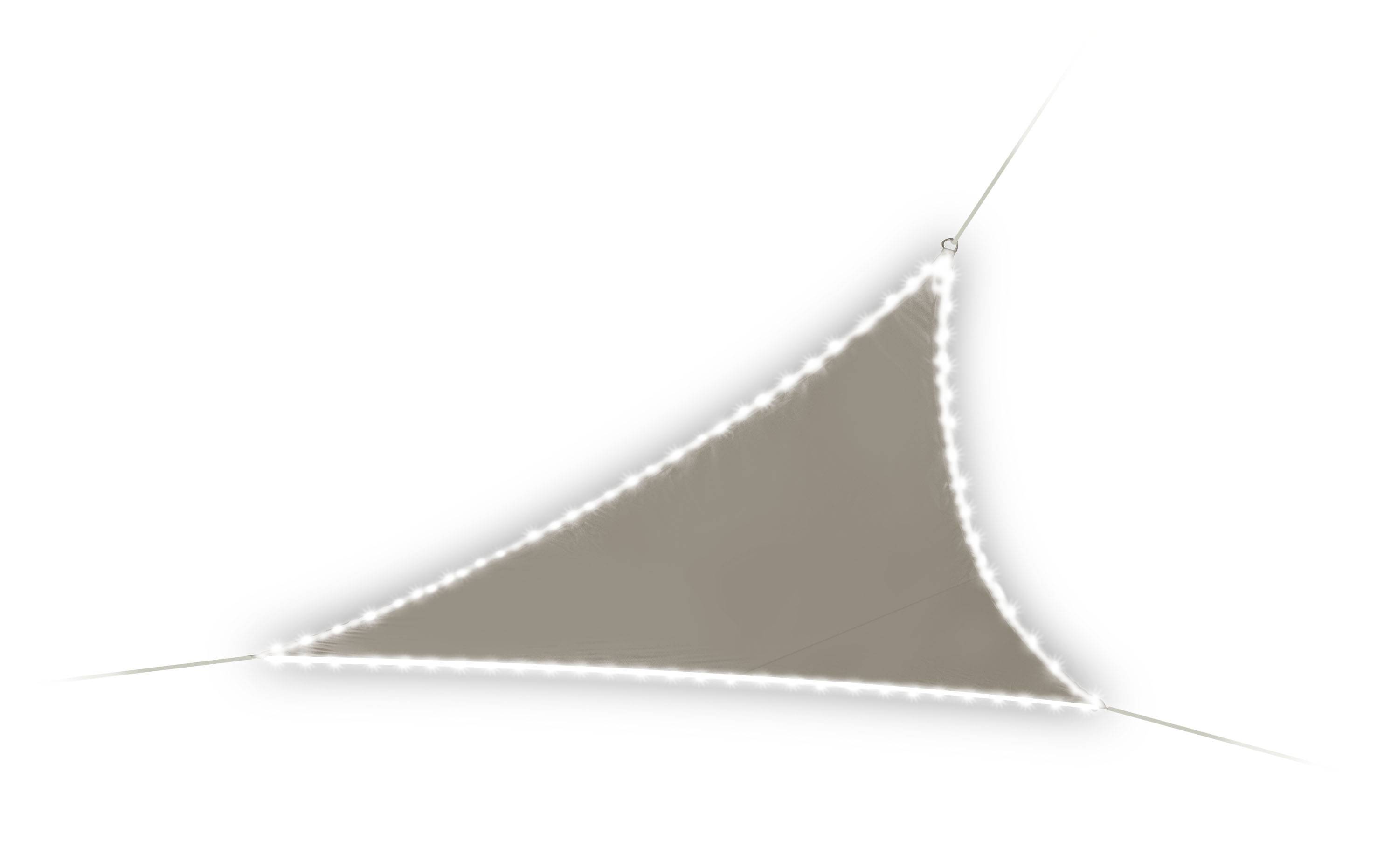 Jardiline - Voile d'ombrage triangulaire 3.60 m leds solaires - Image 3