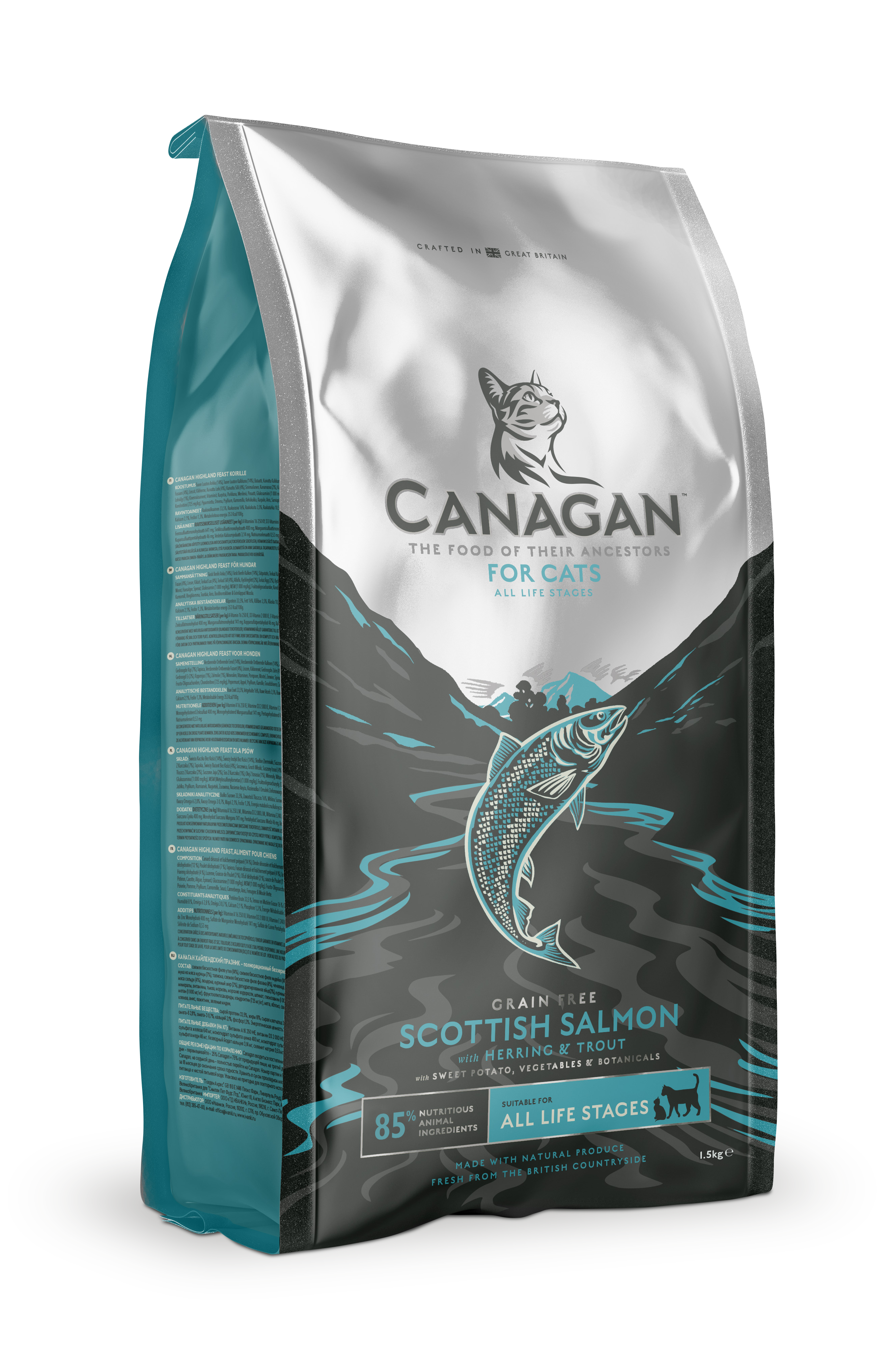 Canagan - Croquettes chat au saumon d’Écosse sans céréales 375 g - Canagan - Image 1