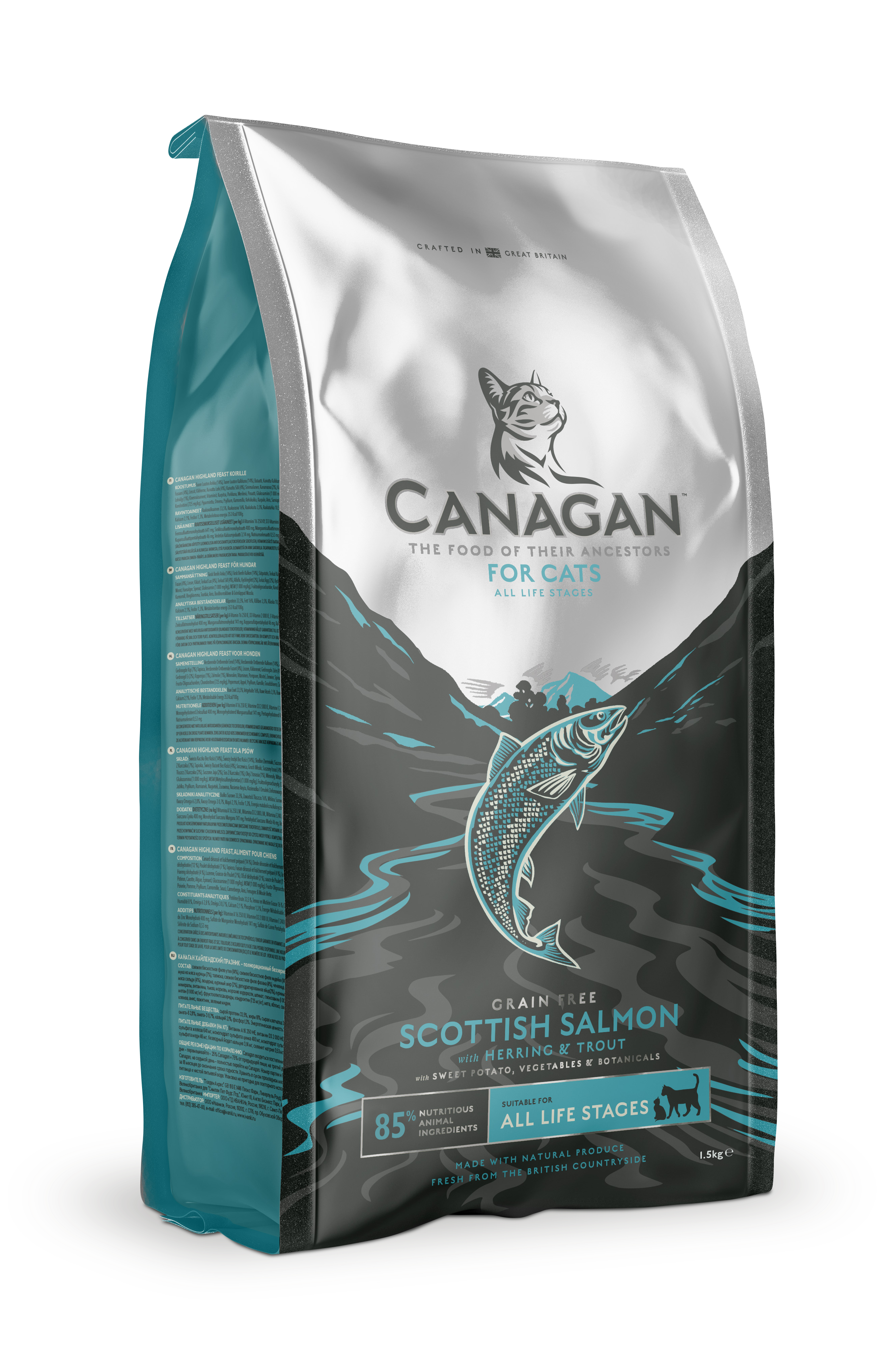 Canagan - Croquettes chat au saumon d'Ecosse sans céréales  1,5kg - Canagan - Image 1
