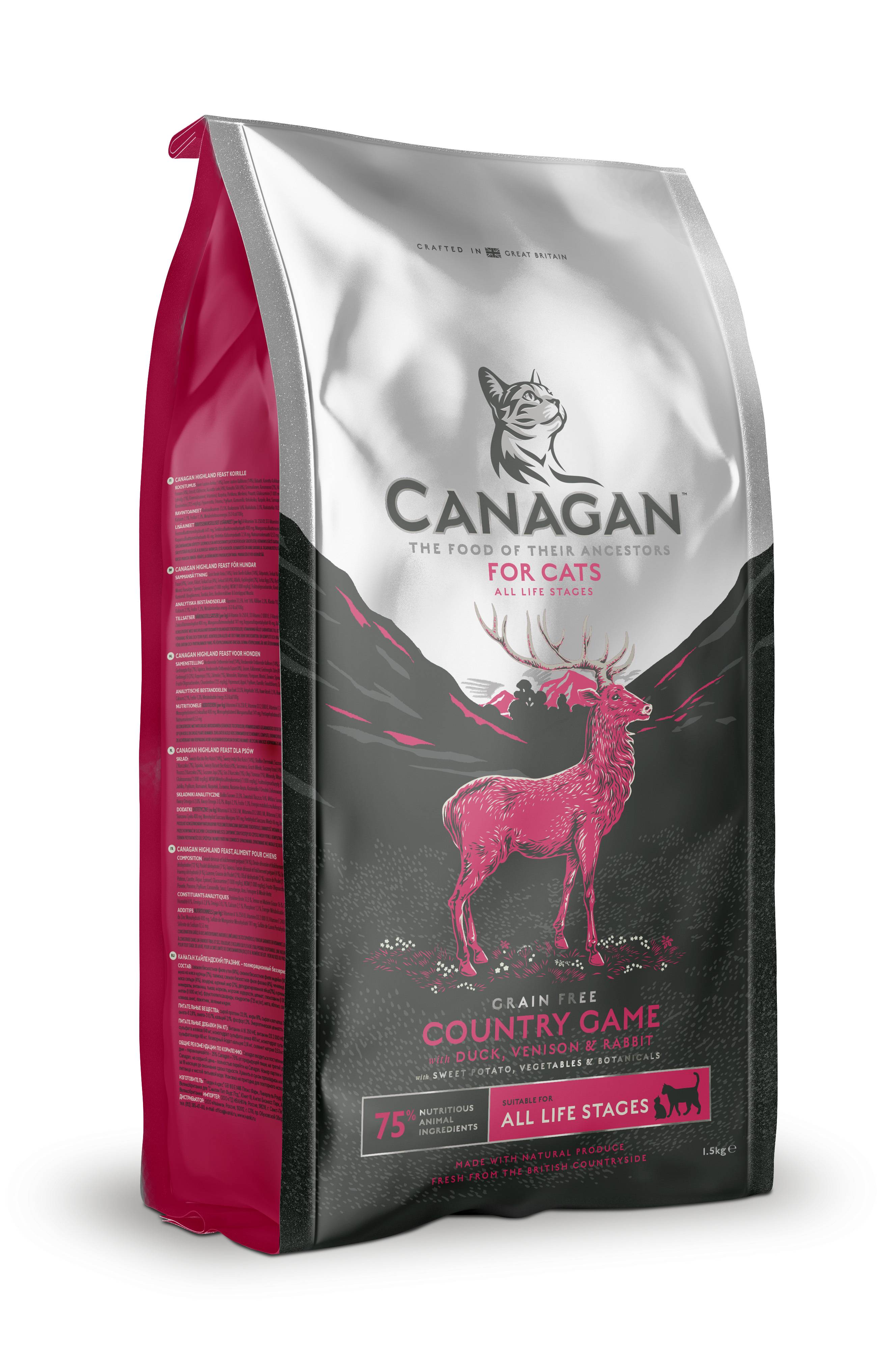 Canagan - Croquettes chat avec du cerf, canard et lapin sans céréales 375 g - Canagan - Image 2
