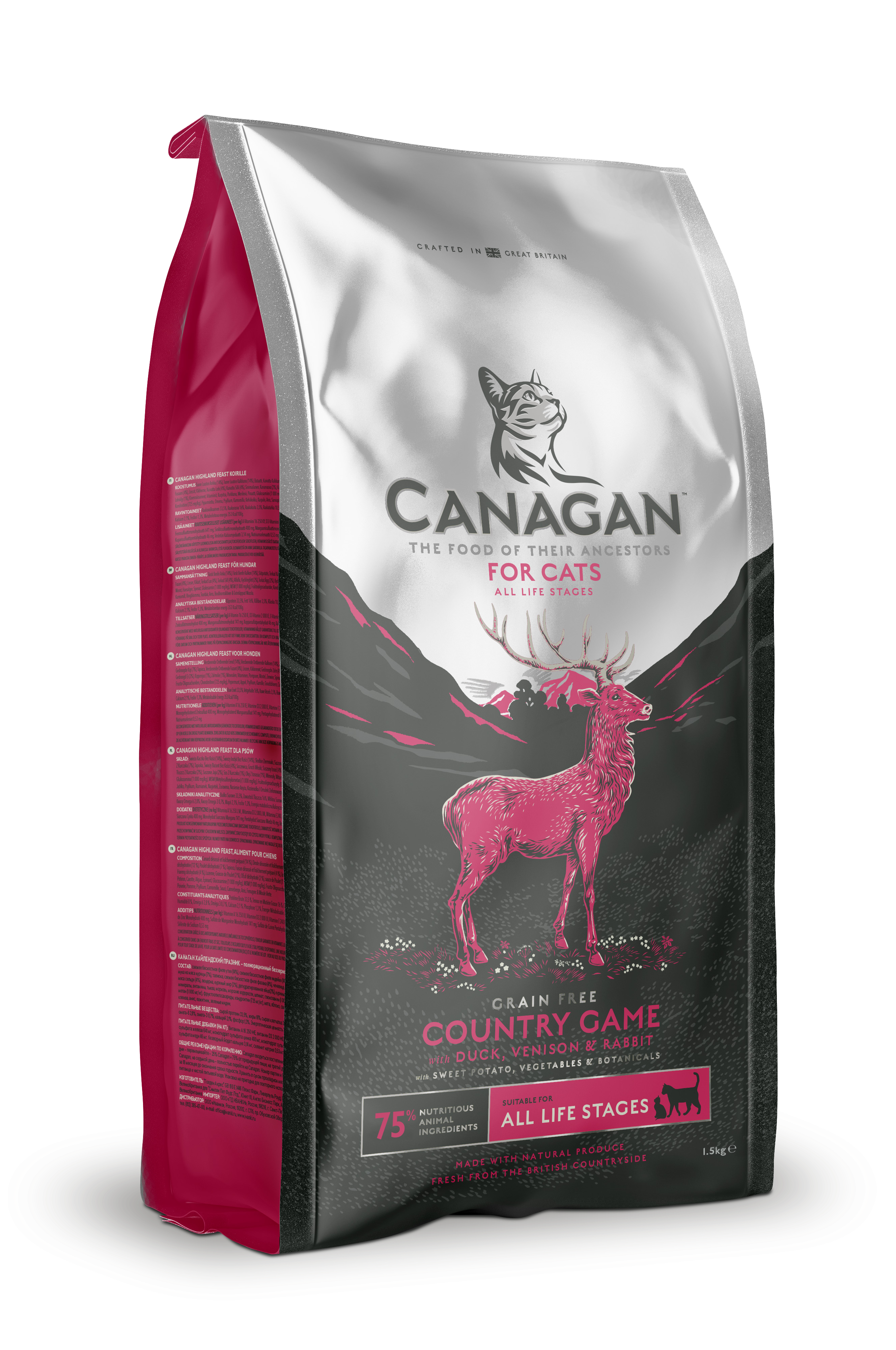 Canagan - Croquettes chat au canard sans céréales  4kg - Canagan - Image 1
