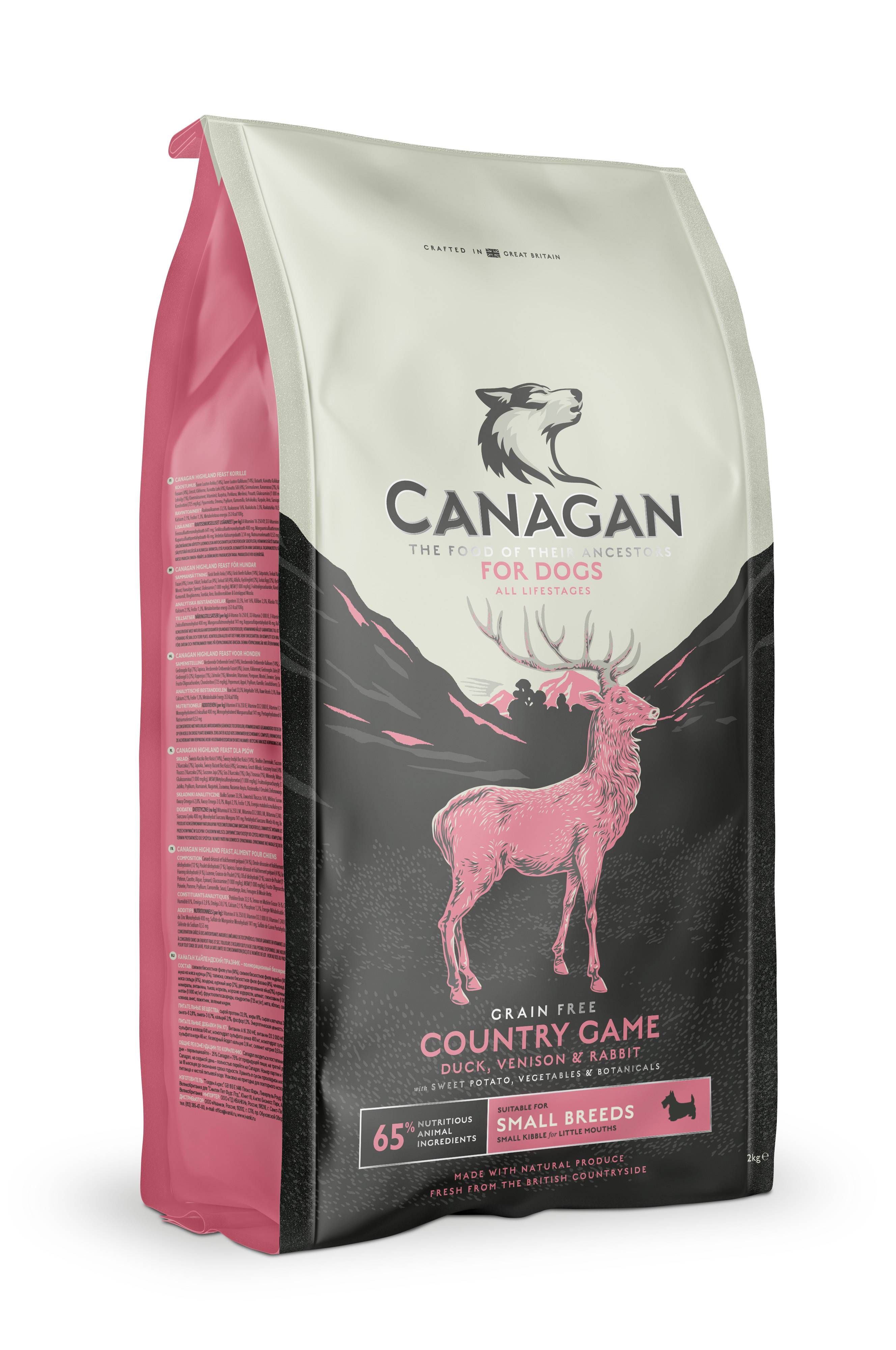 Canagan - Croquetas para perro con caza sin cereales con buenos vegetales 2 kg - Canagan - Imagen 1