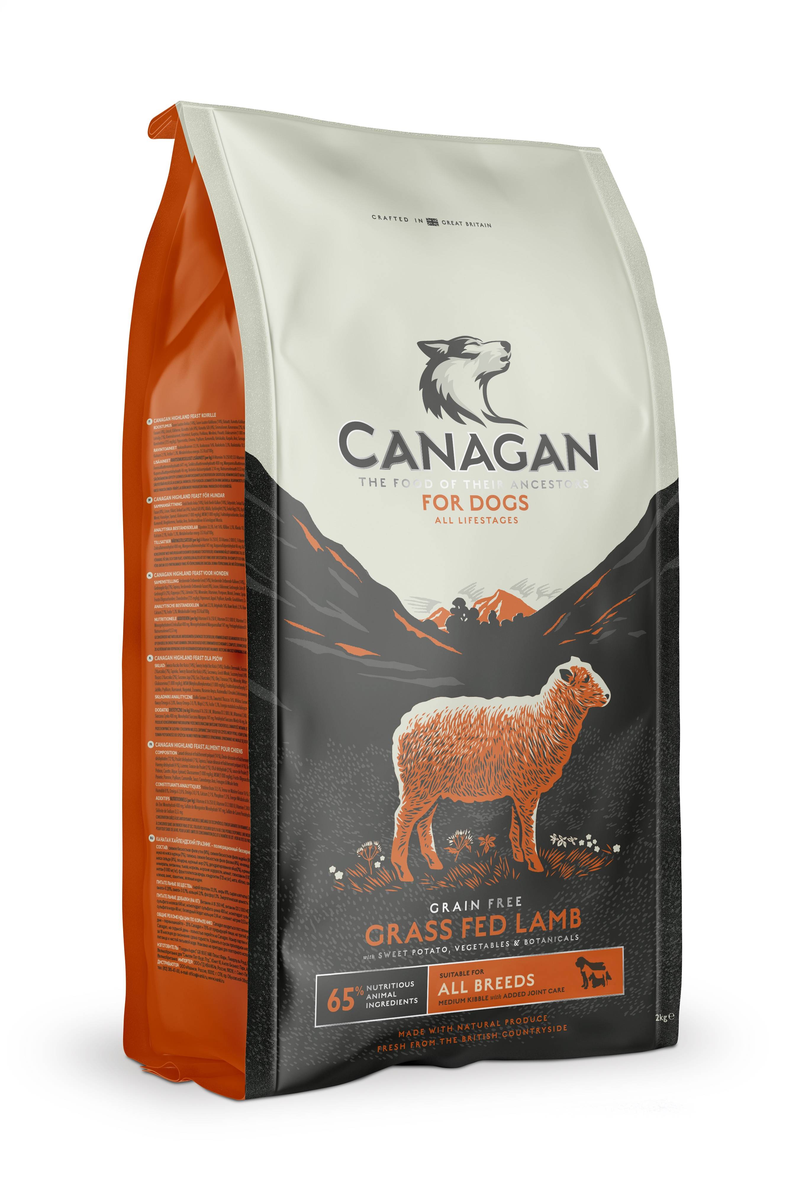Canagan - Croquettes chien à l'agneau sans céréales 6 kg - Canagan