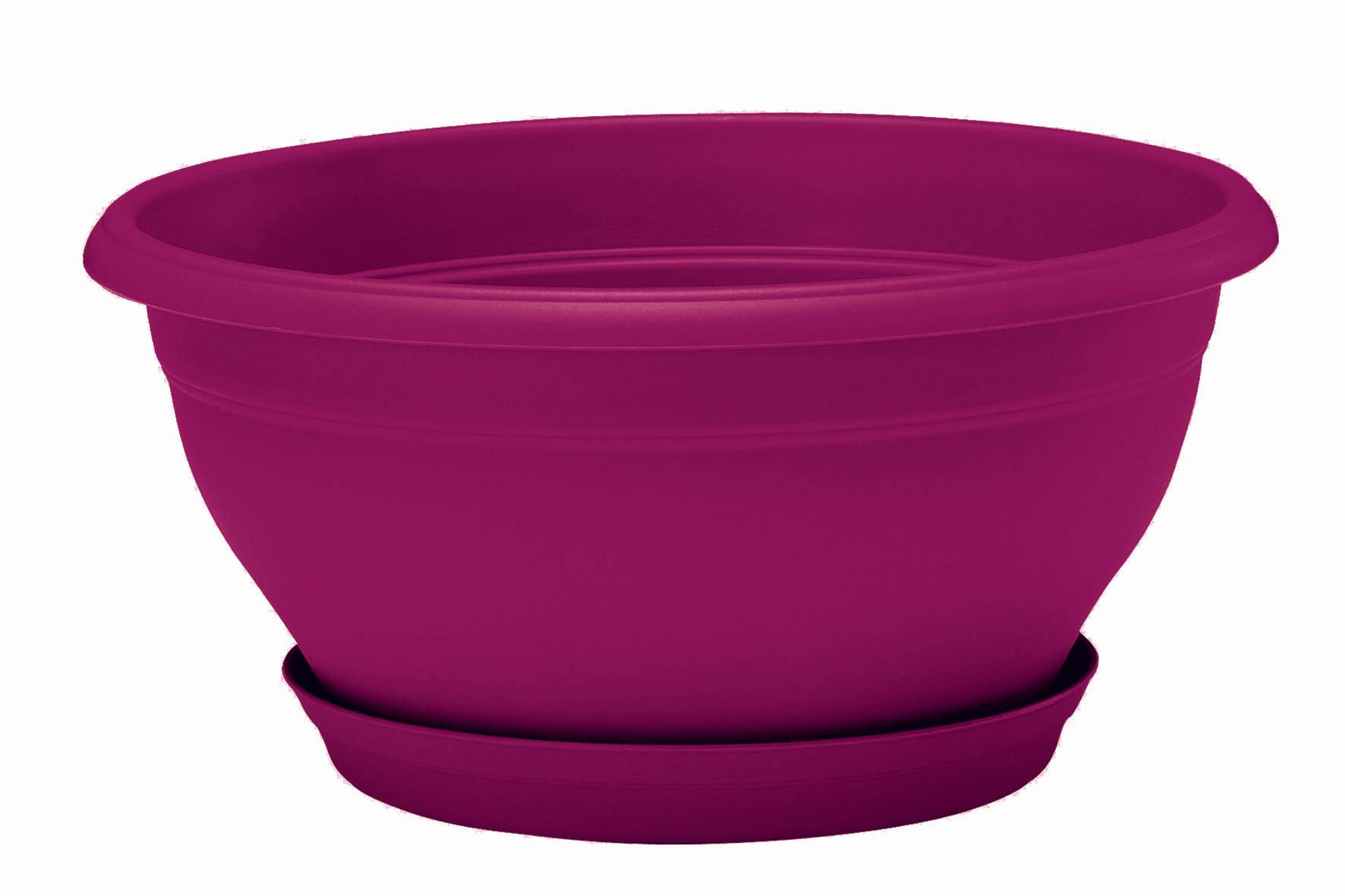 Poétic - Poétic - Coupe Lotus soucoupe 25 Griotte Ø.25,4 x H.12,5 cm
