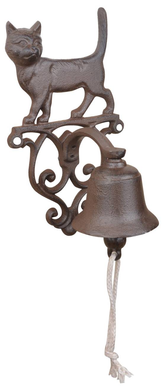 Esschert Design - Cloche de porte fonte Petit Chat - ESSCHERT DESIGN - Image 1