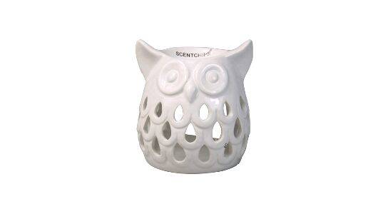 Brule parfum Scentchips hibou blanc découpé