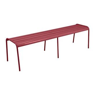 Fermob - Banc de jardin acier piment 3 personnes XL Monceau Fermob