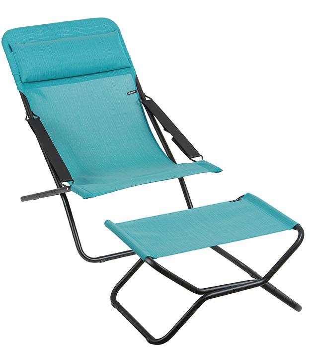Lafuma-Mobilier - Repose pieds Next Batyline Duo Aqua - L.51 x l.66,5 x H.40 cm - Imagen 3