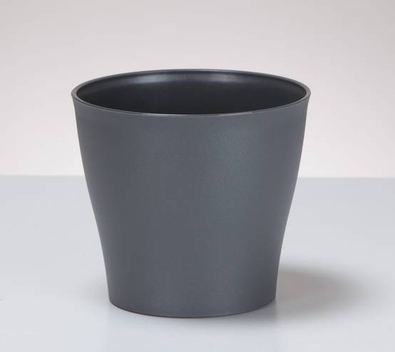 Scheurich - Scheurich - Cache Pot 328 Metallic Grey Ø.16,5 x H.15 cm