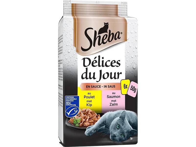 Sheba - Pâtée pour chat volaille poissons 6x50g - SHEBA - Image 1