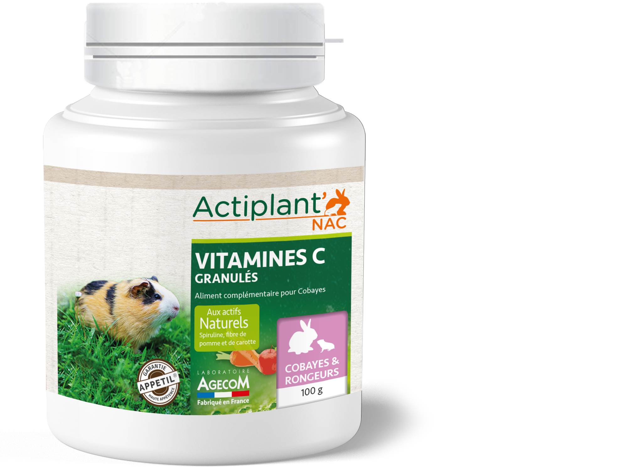 Aliment complémentaire granulés Vitamine C 100 g – ESSENTIEL - Image 1