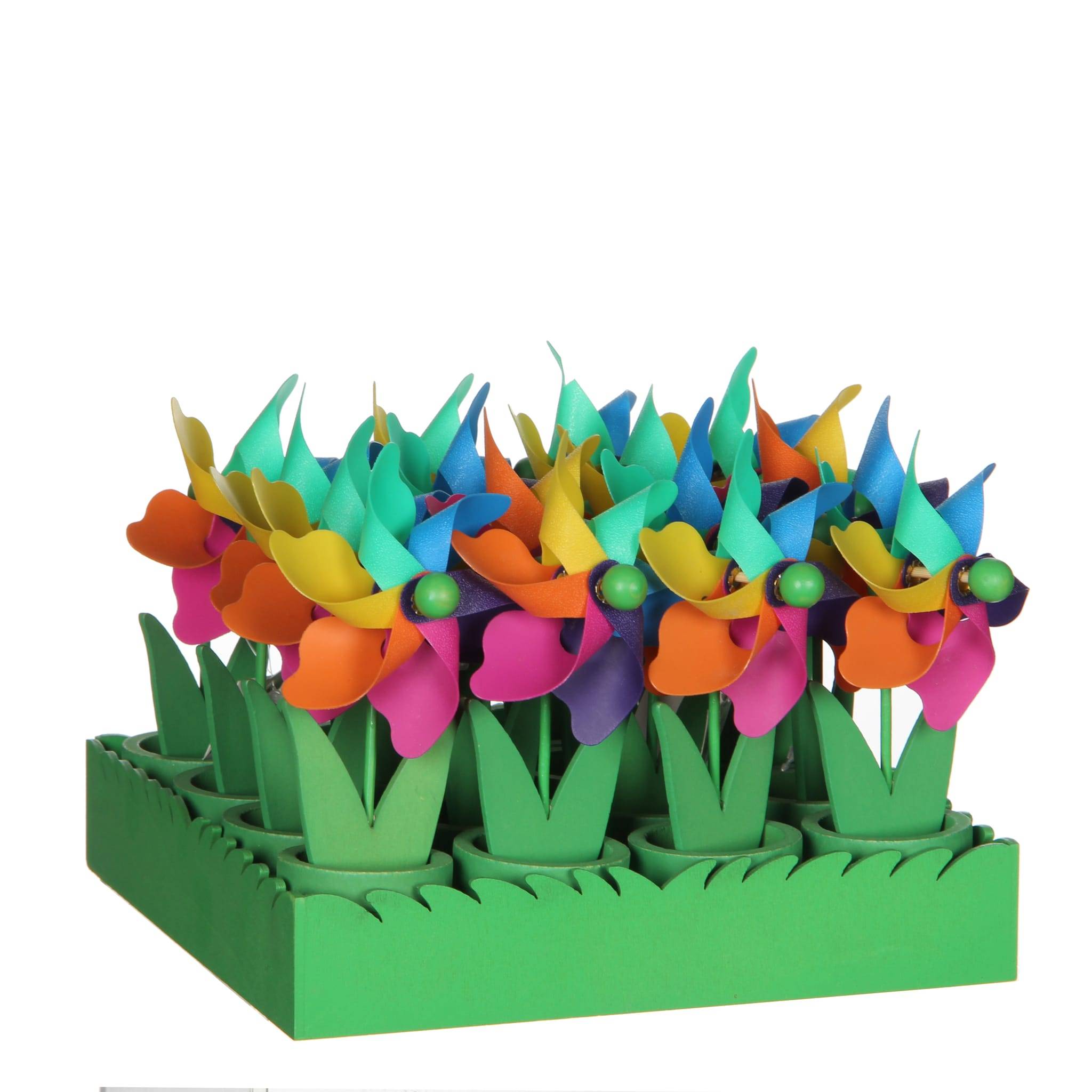 Mica Decorations - Molino de viento multicolor L8 x W4,5 x H15,5 cm