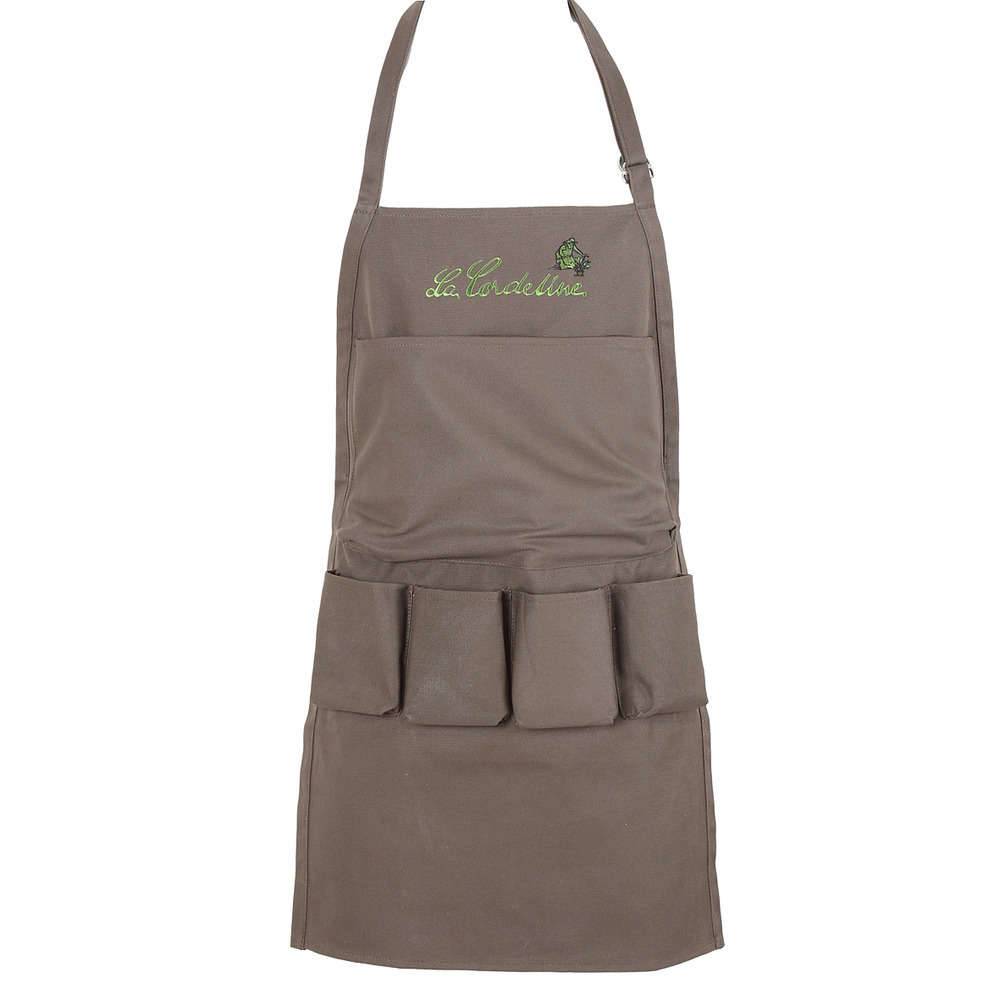 La Cordeline - Tablier De Jardin Chocolat - LA CORDELINE