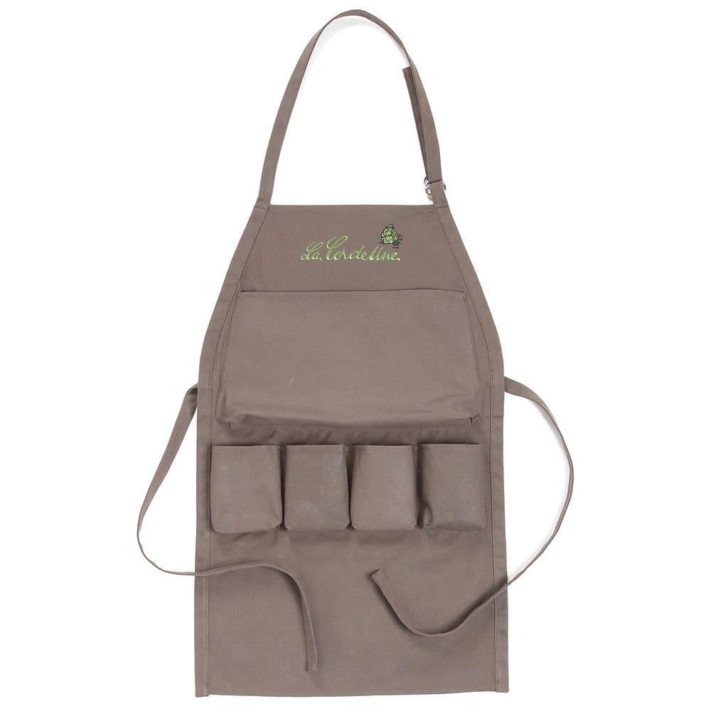 La Cordeline - Tablier De Jardin Chocolat - LA CORDELINE - Imagen 2
